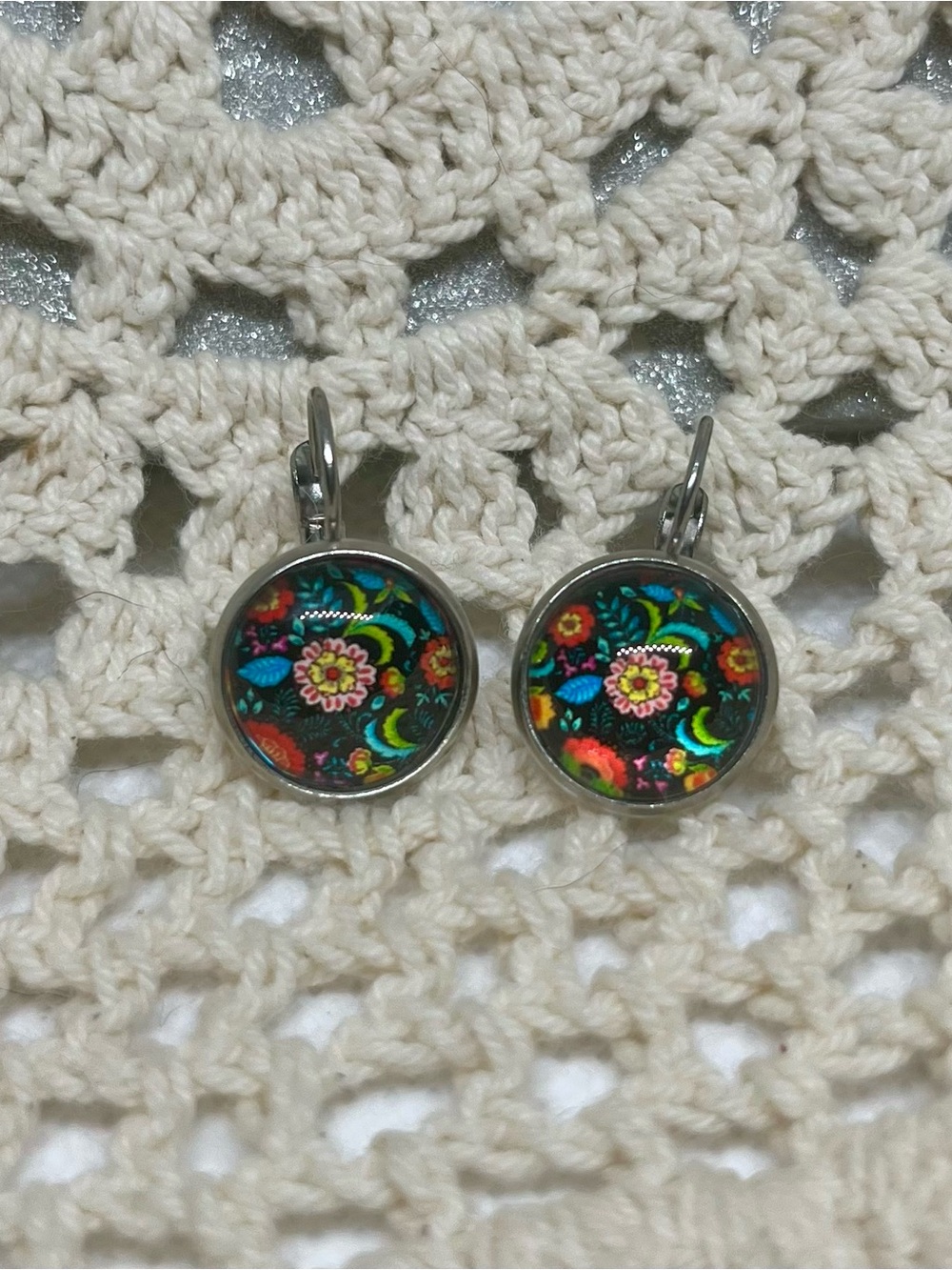 Handmade Cabochon Earrings